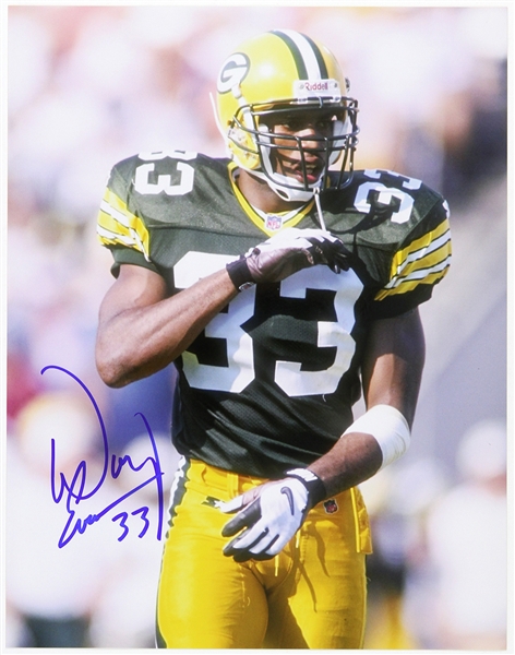 1993-1997 Doug Evans Green Bay Packers Signed 11"x 14" Photo (JSA)