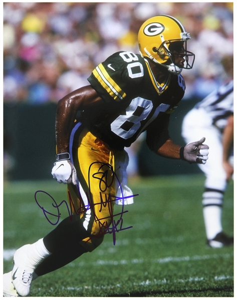 1996-1998 Derrick Mayes Green Bay Packers Signed 11"x 14" Photo (JSA)