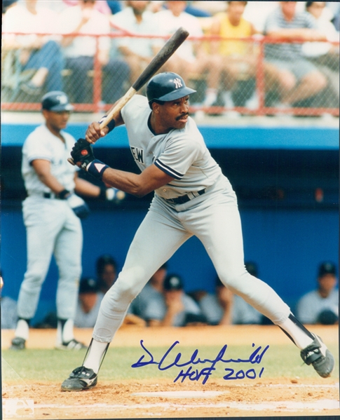 1981-1988, 1990 Dave Winfield New York Yankees Autographed Colored 8"x10" Photo (JSA)