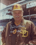 1982-1985 Dick Williams San Diego Padres Autographed Colored 8"x10" Photo (JSA)