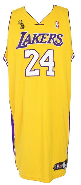 2008 Kobe Bryant Los Angeles Lakers NBA Finals Home Jersey (MEARS LOA) 