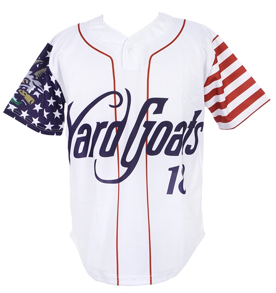 2018 Scott Griggs Hartford Yard Goats Game Worn 4th Of July Jersey (MEARS LOA)