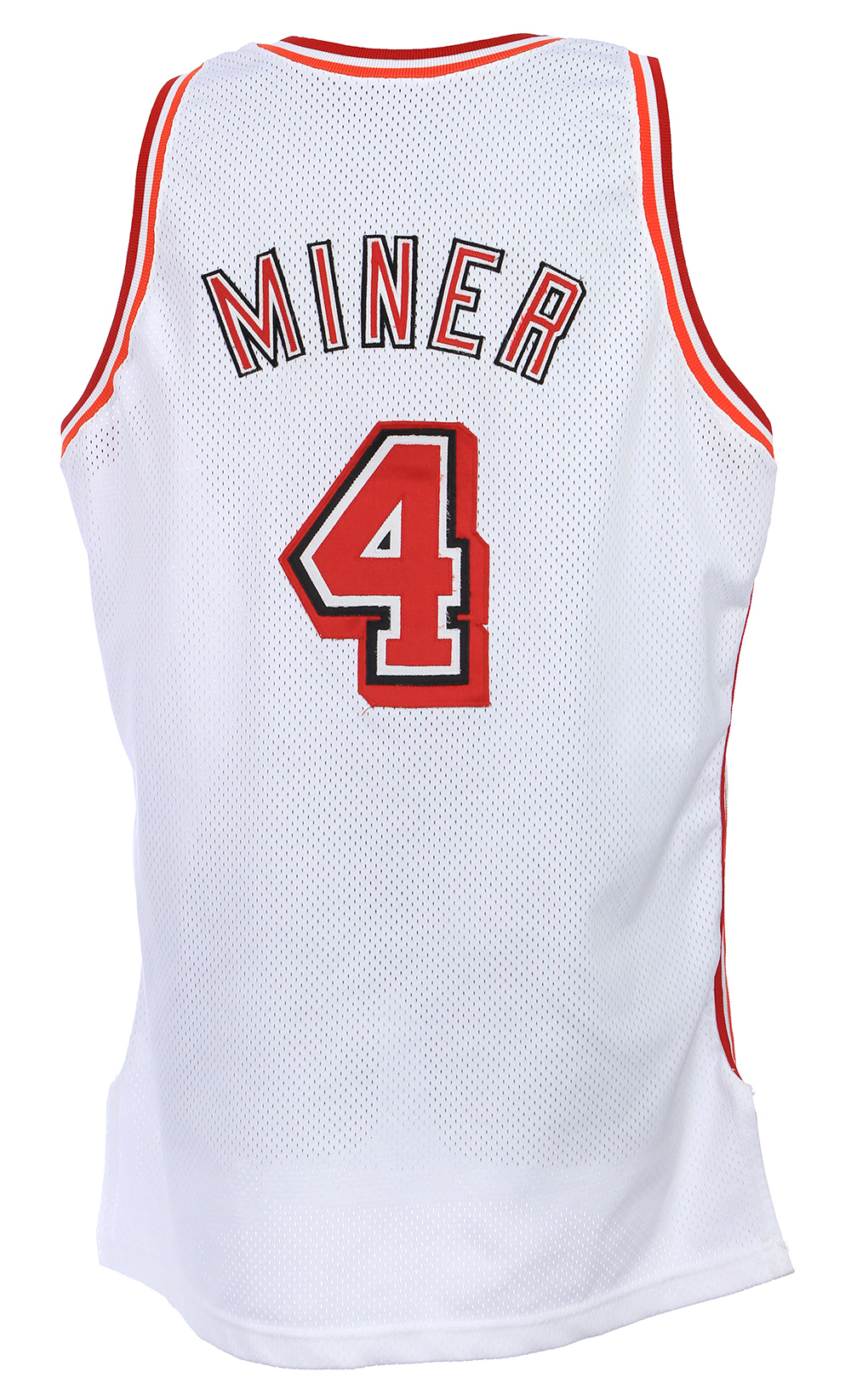 VINTAGE Miami Heat Jersey Size 36 Harold Miner #4 Champion NBA Made In USA