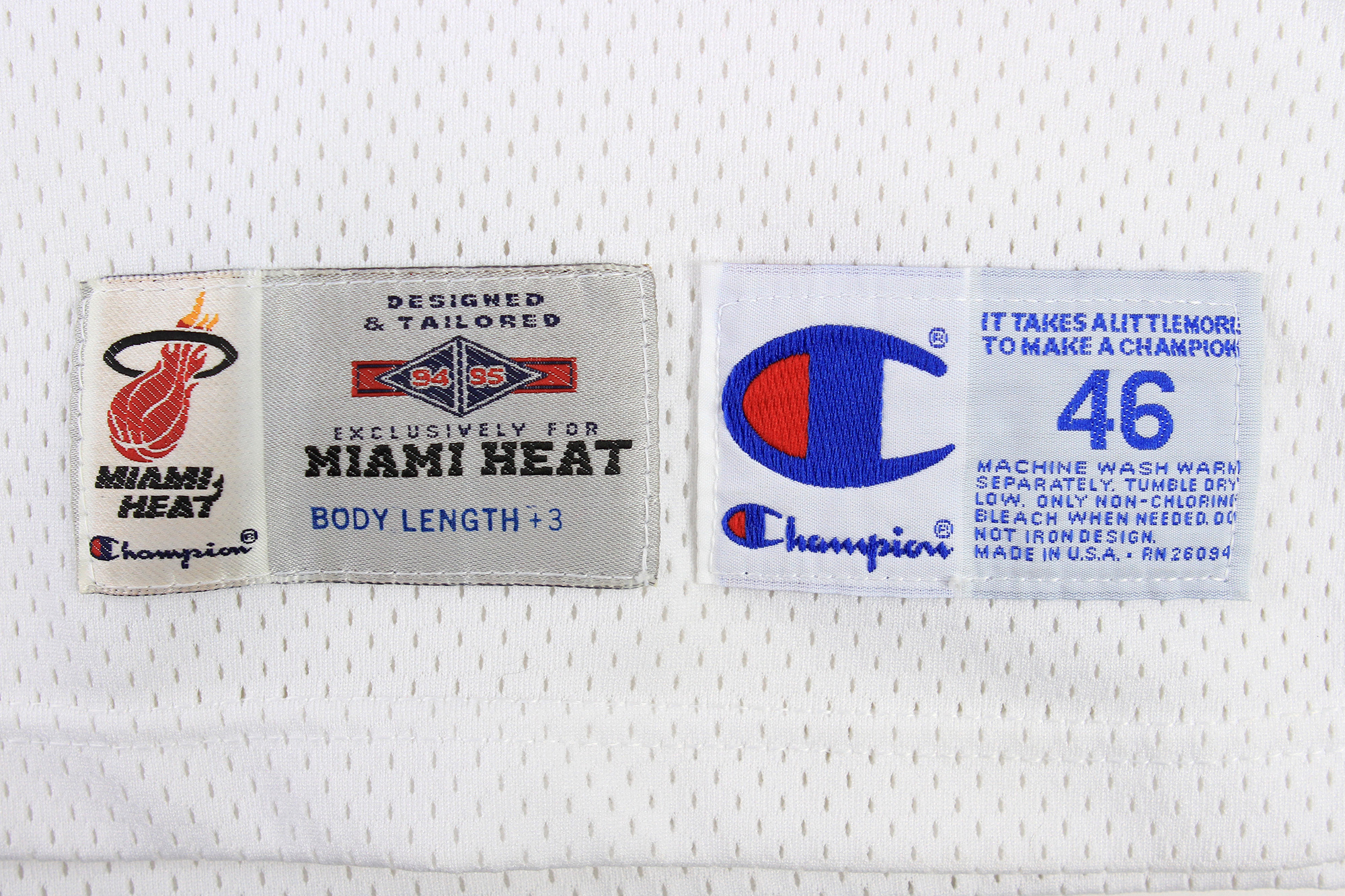 1992-94 Miami Heat Miner #32 Champion Away Jersey (Excellent) S