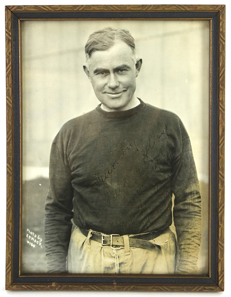 1930s Fielding Yost Michigan Wolverines Signed 7" x 9" Framed Photo (JSA)