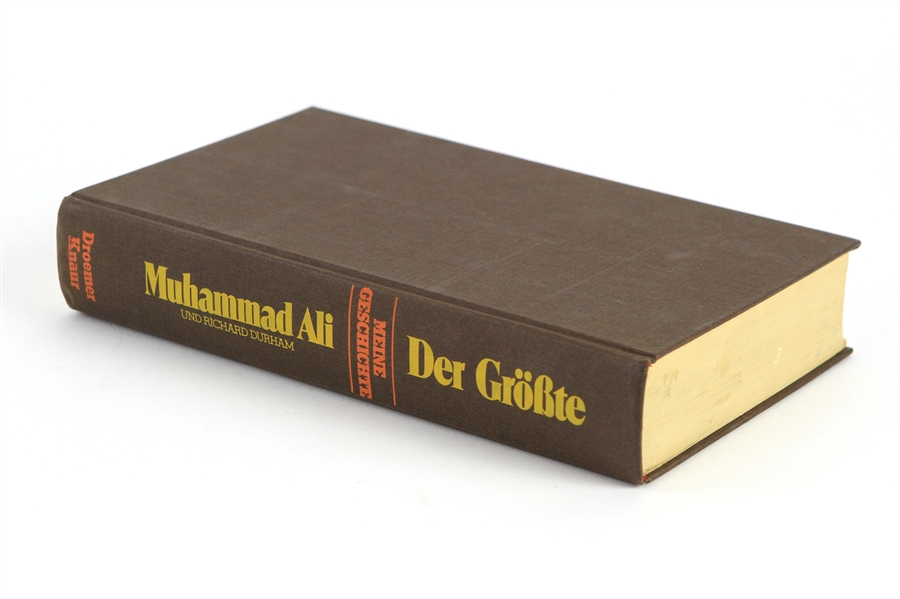 1976 Muhammad Ali World Heavyweight Champion Signed Der Grobte German Language Hardcover Book (Beckett LOA)