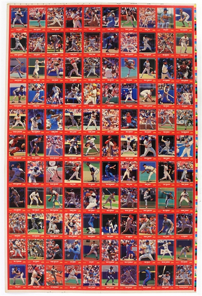 1980s-2000s Baseball Football Basketball Uncut Card Sheet & Poster Collection - Lot of 25