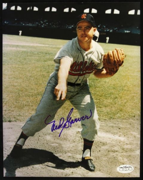 1957-60 Ned Garver Kansas City Athletics Signed 8 x 10 Photo *JSA*