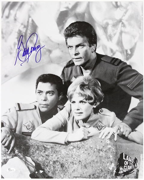 1968-1970 Gary Conway Land of the Giants Signed 16x20 B&W Partial Cast Photo (JSA)