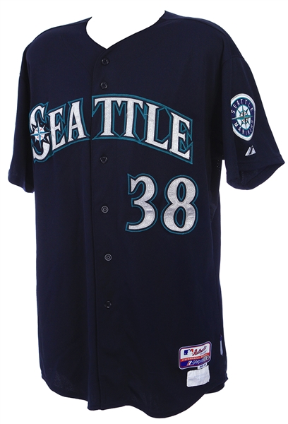 2013 Mike Morse Seattle Mariners Game Worn Alternate Jersey (MEARS LOA/MLB Hologram)