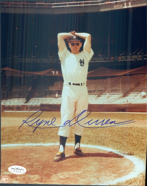 1958-61 Ryne Duren New York Yankees Signed 8" x 10" Photo (*JSA*)