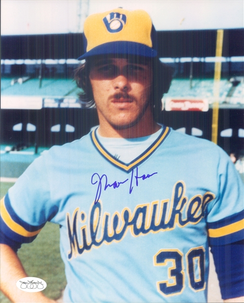 1976-85 Moose Haas Milwaukee Brewers Signed 8" x 10" Photo (*JSA*)