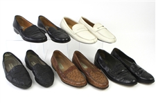 1980s William Shatner Worn Leather Loafer Collection - Lot of 5 Pairs w/ Cable & Co., Bally, Lorenzo Banfi & Prada (Shatner LOA/MEARS LOA)