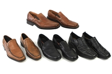 1990s-2000s William Shatner Worn Leather Loafer Collection - Lot of 4 Pairs w/ Johnston & Murphy, Prada, Donald J. Pilner & Cole Haan (Shatner LOA/MEARS LOA)