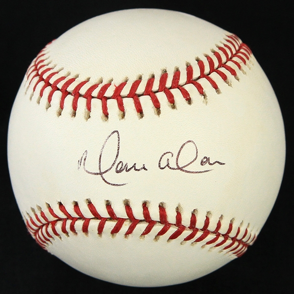 2002-04 Moises Alou Chicago Cubs Signed OML Selig Baseball (JSA)