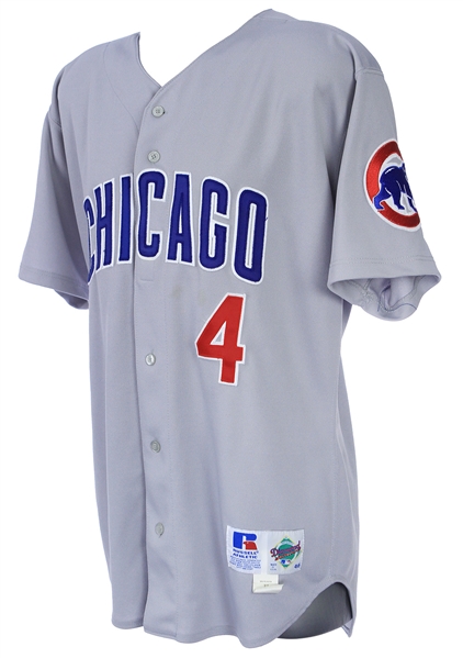 1998 Jeff Blauser Chicago Cubs Game Worn Road Jersey (MEARS LOA)