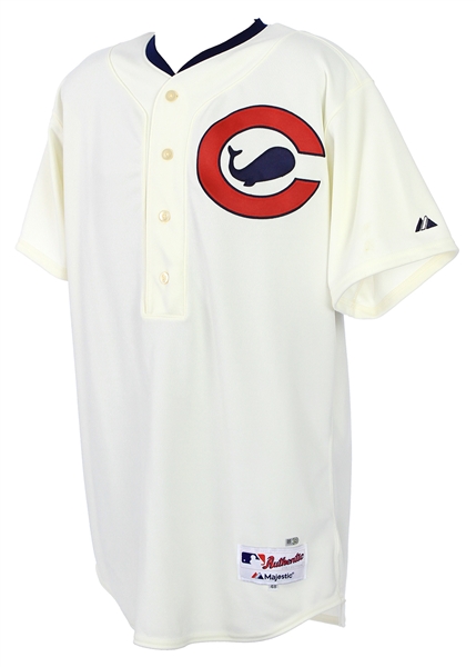 2015 (May 31) Pedro Strop Chicago Cubs Game Worn Chicago Whales Federal League Throwback Home Jersey (MEARS LOA/MLB Hologram) 