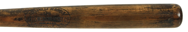1921-31 Blank Barrel H&B Louisville Slugger Professional Model Game Used Bat (MEARS LOA)