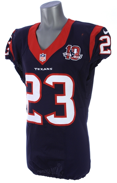 2012 Arian Foster Houston Texans Game Worn Home Jersey (MEARS A5)