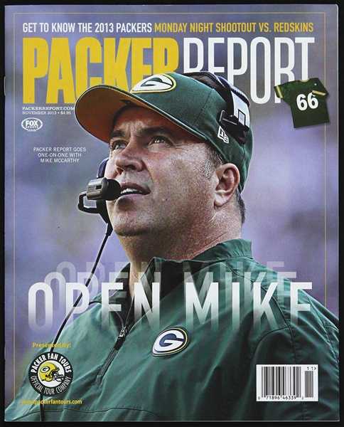 2013 Mike McCarthy Green Bay Packers Packer Report 