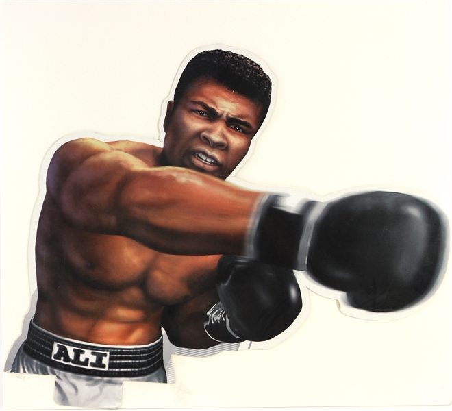 2000s Muhammad Ali World Heavyweight Champion 26" x 28" Advertising Cutout
