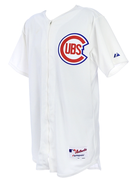 2014 (June 22) Wellington Castillo Chicago Cubs Game Worn 1953 Throwback Home Jersey (MEARS LOA)