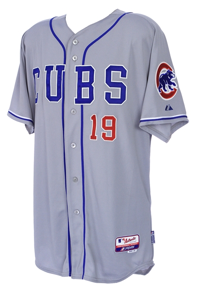 2014 (March 31) Nate Schierholtz Chicago Cubs Opening Day Game Worn Road Jersey (MEARS LOA/MLB Hologram) 