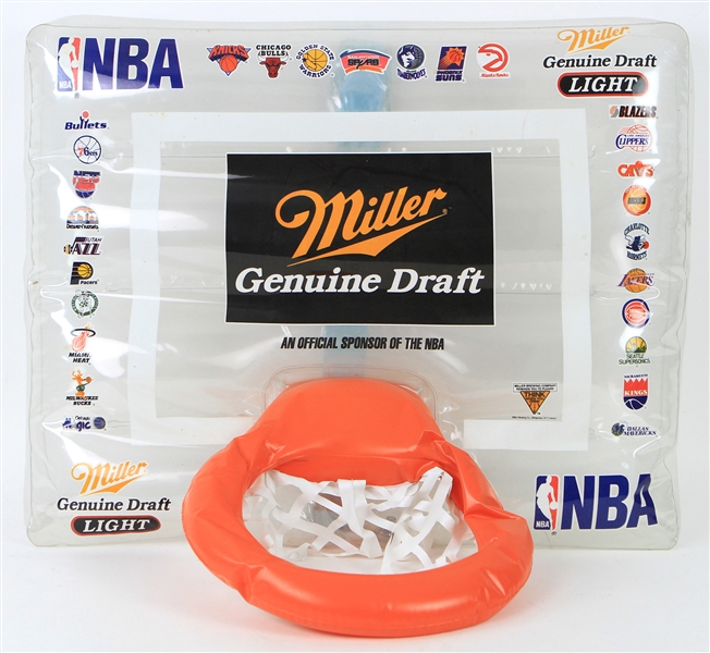 1988-95 Miller Genuine Draft NBA Team Logo Inflatable Hoop