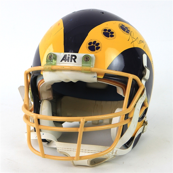 1997 Brian Miller Penn State Signed St. Louis Rams Professional Model Helmet (MEARS LOA/JSA)