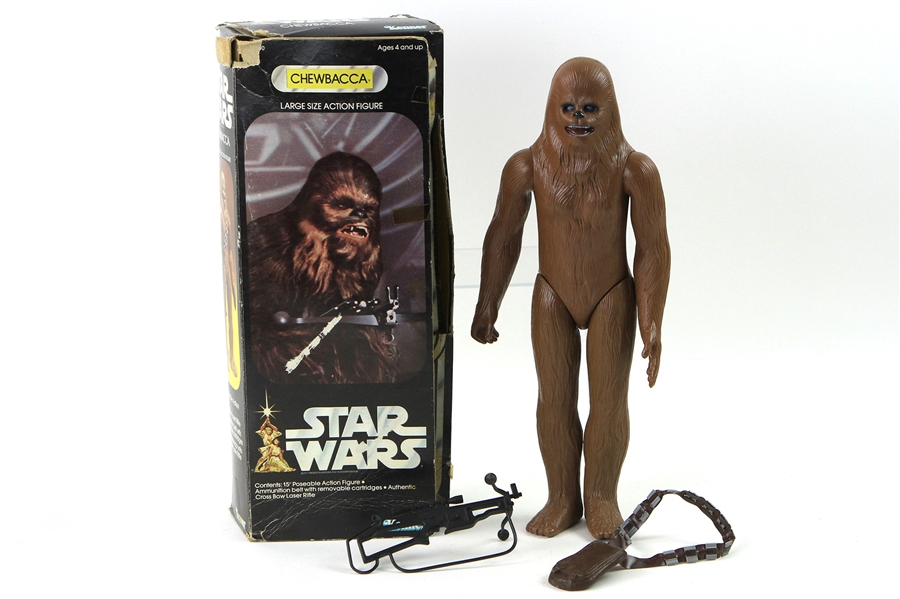 1977 Chewbacca Star Wars Kenner 15" Large Size Action Figure w/ Original Box