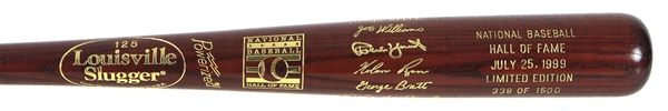 1999 Louisville Slugger Hall of Fame Indcution Class Commemorative Bat w/ Robin Yount, George Brett, Nolan Ryan & More (338/1,500)