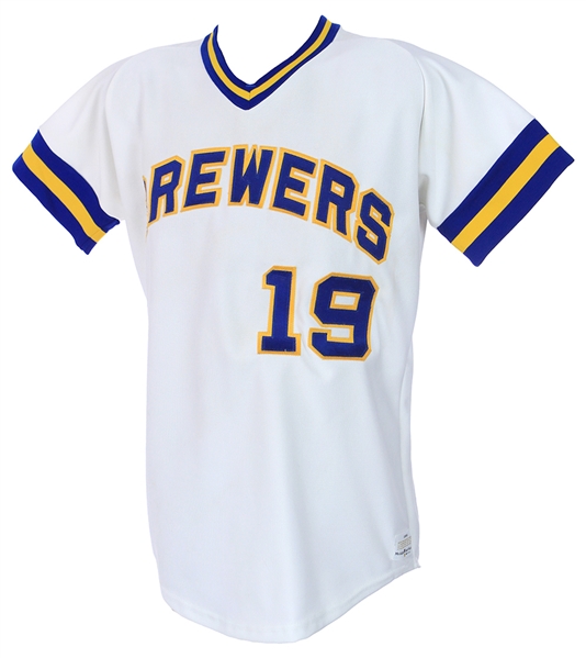 1976-77 Robin Yount Milwaukee Brewers Style Home Jersey (MEARS LOA)