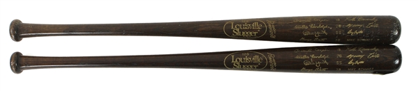 1980 AL/NL Silver Slugger Louisville Slugger Commemorative Bats - Lot of 2 