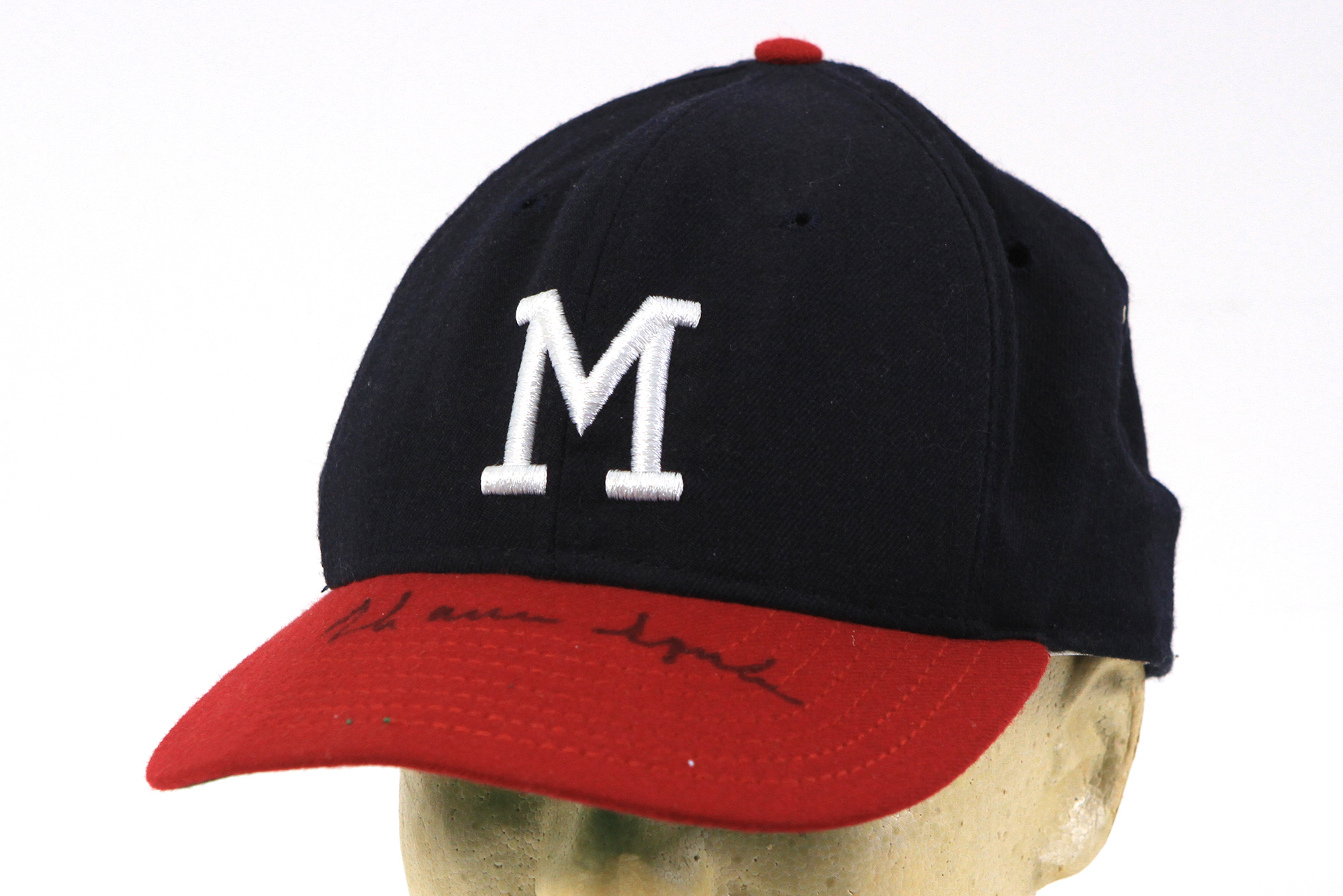 Lot Detail - 1980's Warren Spahn Milwaukee Braves Signed Cap (JSA)