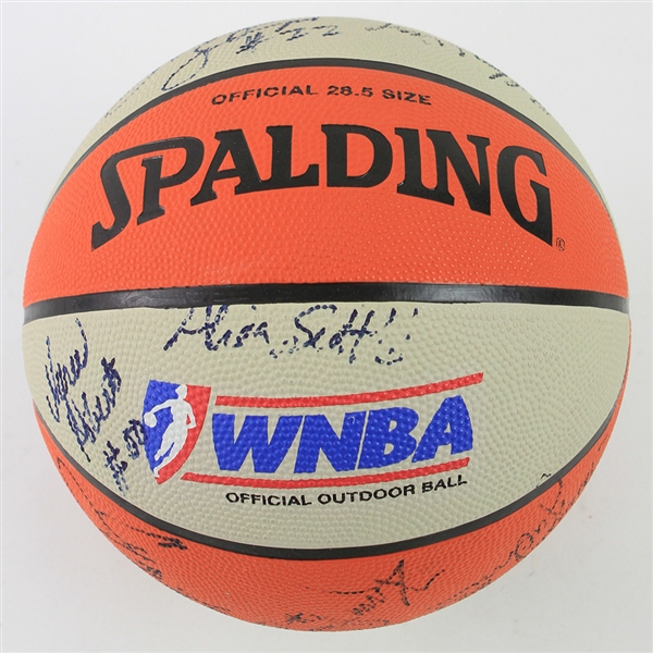 1998 WNBA Champion Houston Comets Team Signed Basketball w/ 13 Signatures Including Sheryl Swoopes, Cynthia Cooper, Tina Thompson & More (JSA) 