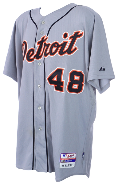 2009 Rick Porcello Detroit Tigers Game Worn Road Jersey (MEARS A10) Rookie Season