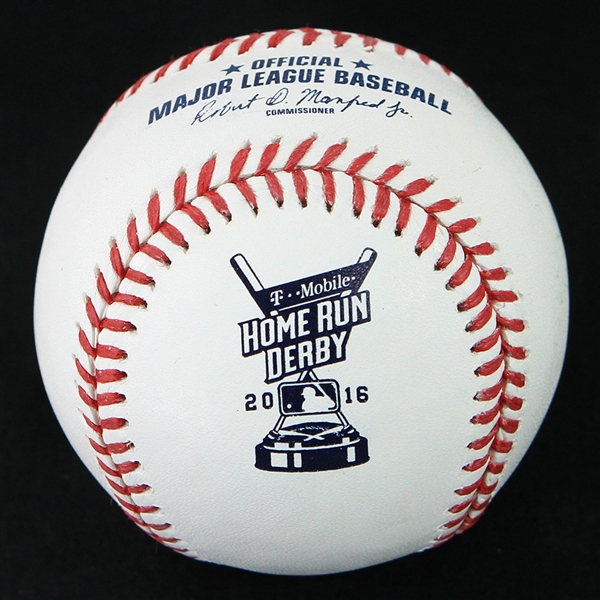 2016 Mark Trumbo Baltimore Orioles OML Manfred HR Derby Used Baseball (MEARS LOA/MLB Hologram)