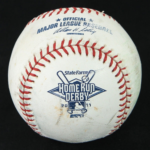 2011 Official Major League Selig Chase Field HR Derby Used Baseball (MEARS LOA)