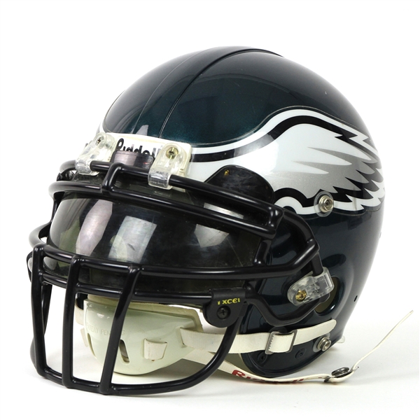 1999-2000 Brian Dawkins Philadelphia Eagles Game Worn Helmet (MEARS LOA)