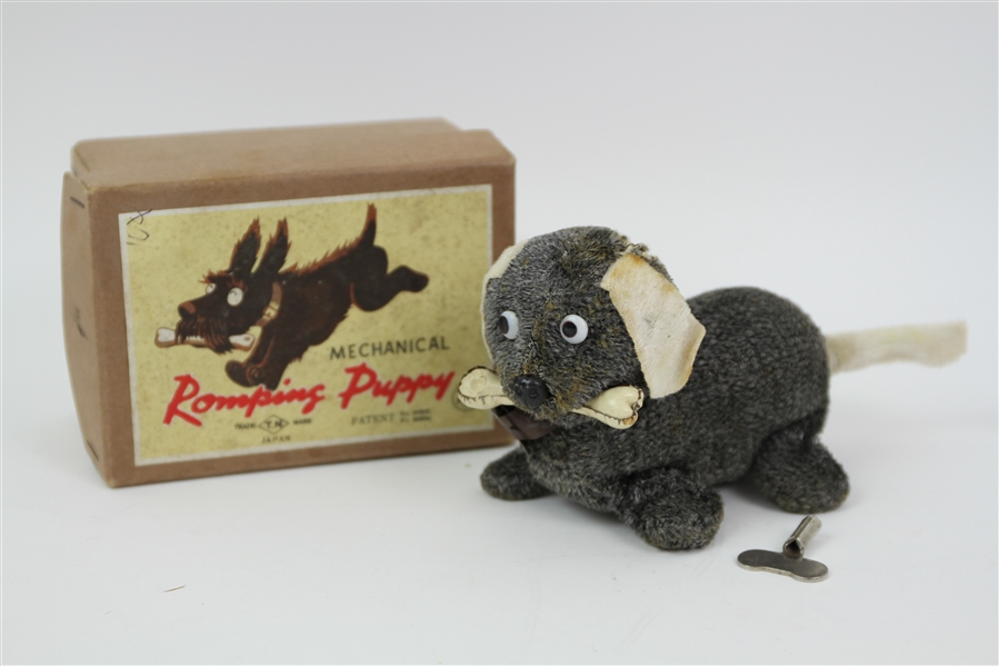 Vintage Japan TN "Romping Puppy" Wind-up Toy