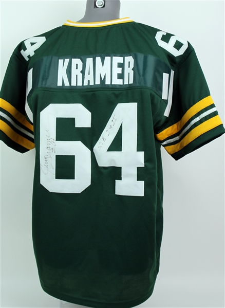 2000s Jerry Kramer Green Bay Packers Signed Jersey (JSA)