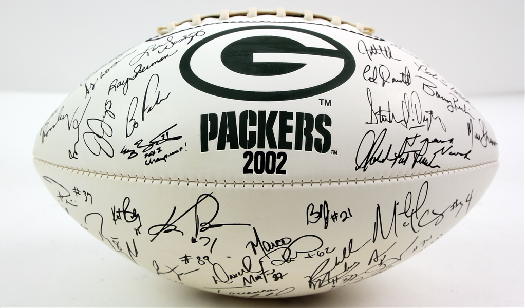 2002 Green Bay Packers Collector Series Facsimile Signed Football 