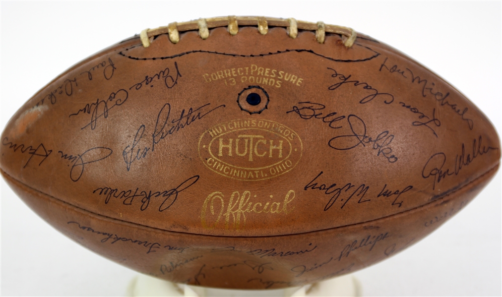 1959 Los Angeles Rams Facsimile Team Signed Hutch Football