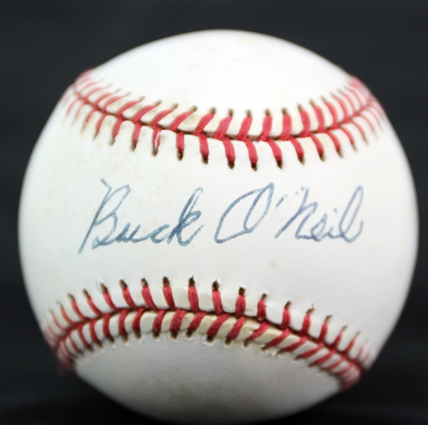 1995-99 Buck ONeil Negro Leagues Signed OAL Budig Baseball (JSA)