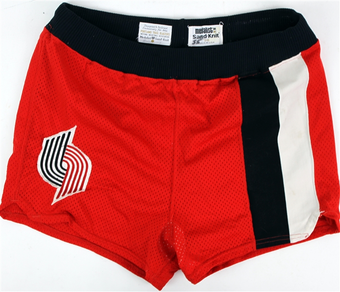 1984-85 Kiki Vandeweghe Protland Trail Blazers Game Worn Road Uniform Shorts (MEARS LOA)
