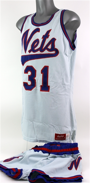 1982-83 Mike OKoren New Jersey Nets Game Worn Home Uniform (MEARS A10)