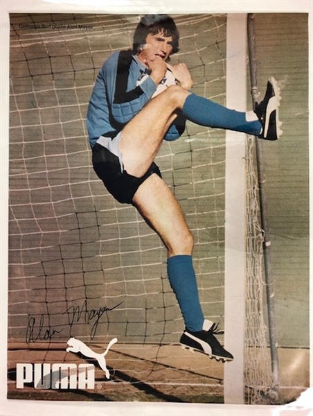 1980s Alan Meyer Goalkeeper 22" x 29" Puma Poster