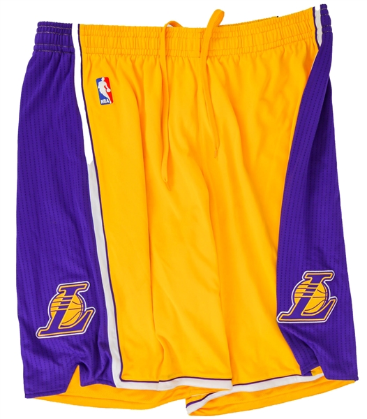 2014 Kobe Bryant Los Angeles Lakers Home Uniform Shorts (MEARS LOA)