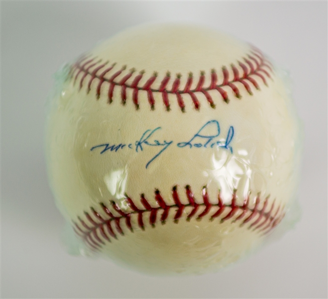 2000s Mickey Lolich Detroit Tigers Signed OML Selig Baseball (JSA)