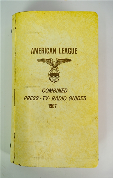 1967 American League Combined Press TV Radio Guides - Complete Binder of 10